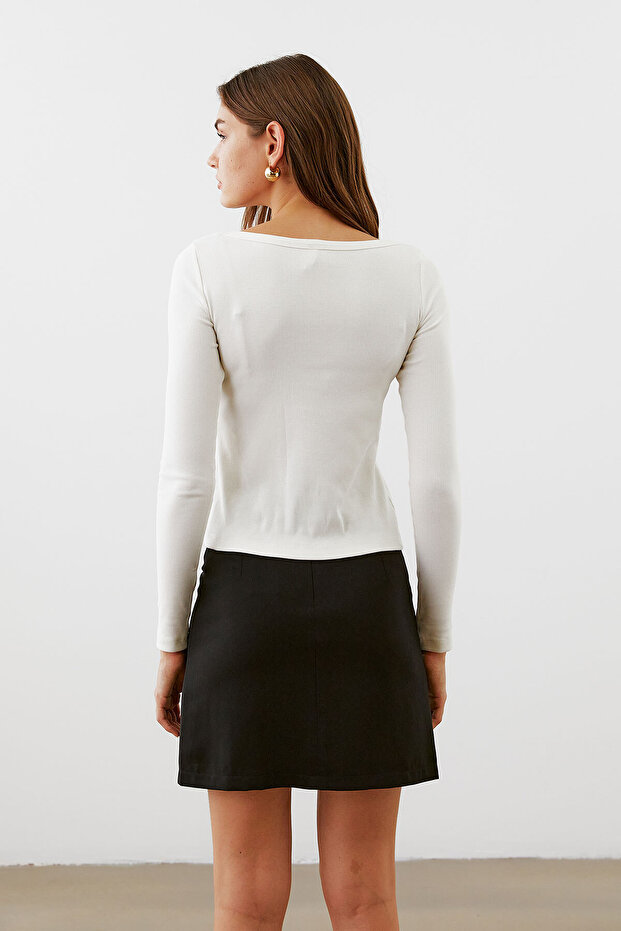 Kayık Yaka Basic  Body - 8