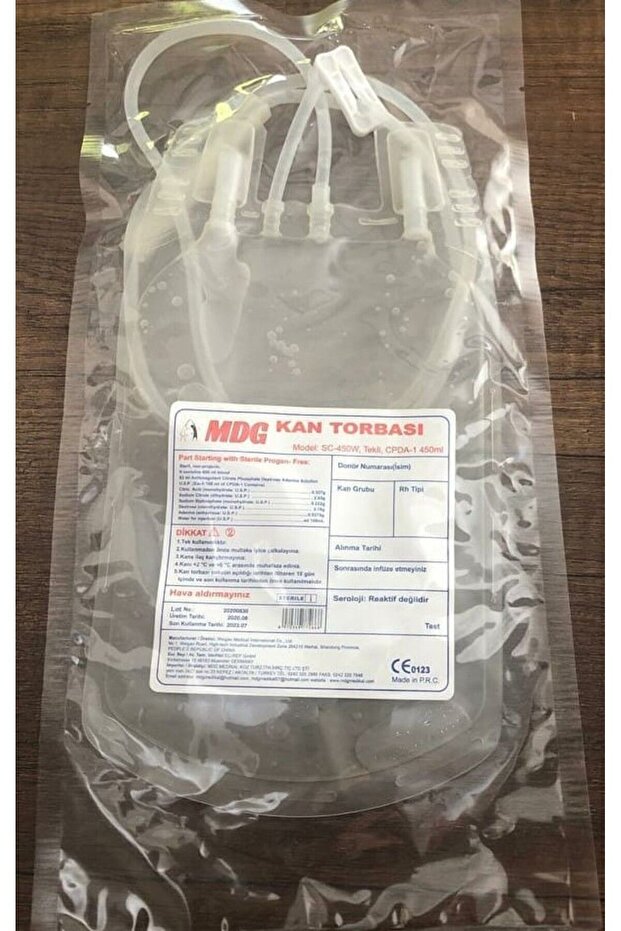 Tekli Kan Torbası 5 Adet 450 ml - 4