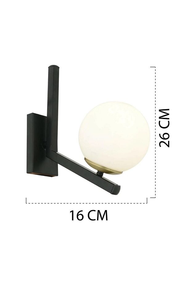Morgan Eskitme Siyah Duvar Lambası Yatak Odası-yatak Başı-banyo I?çin Modern Aplik - 5