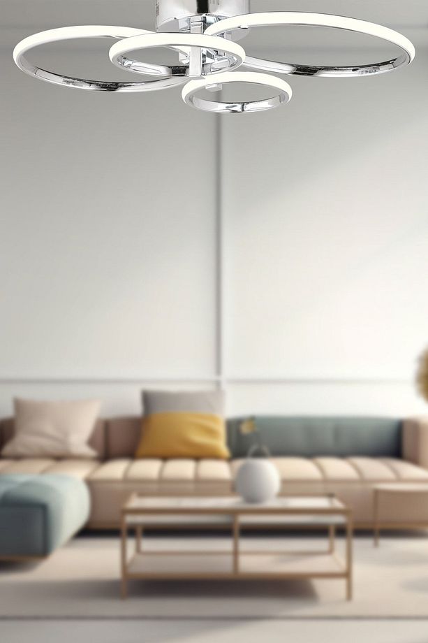 Toronto Krom Sarkıt Modern Mutfak Banyo Salon Led Avize - 1