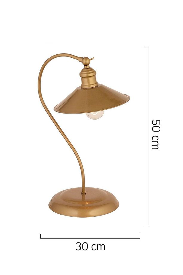İklim Eskitme Retro Tasarım Modern Çalışma Masası Lambası - 8