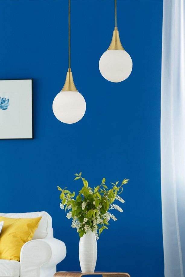 Damla 2 Li Yuvarlak Eskitme Modern Sarkıt Mutfak Oturma Odası Salon Sarkıt Avize - 1
