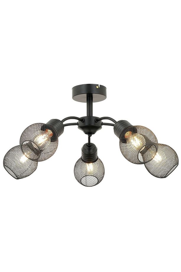 Elva 5 Li Siyah Modern Genç Odası Mutfak Oturma Odası Retro Salon Avize - 2