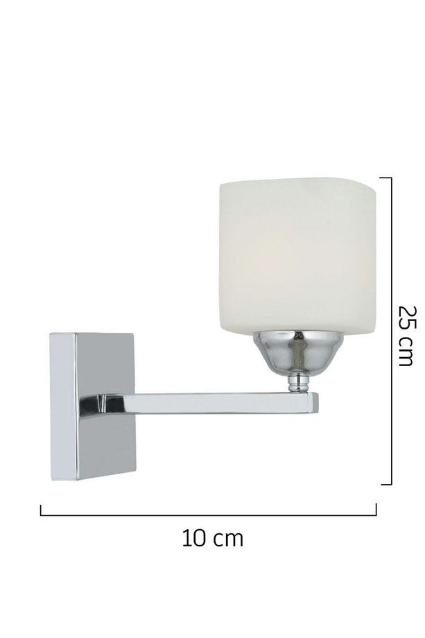 Minel Krom Kaplama Duvar Lambası Yatak Odası-Yatak Başı-Banyo İçin Modern Aplik - 4