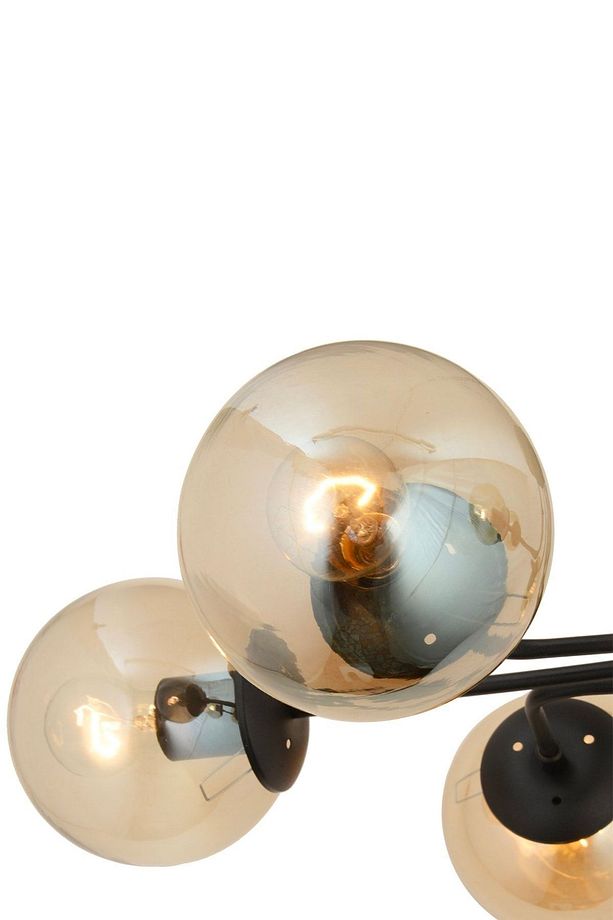 Tanyer 6Lı Siyah Modern Sarkıt Yatak odası Retro Salon Avize - 4