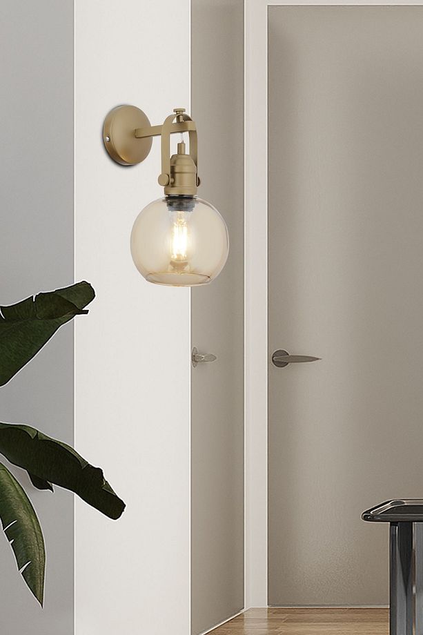 Cherish Tekli Eskitme Bal Camlı Modern Yatak Başı, Salon Aplik - 1
