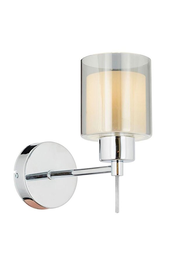 Goldie Krom Kaplama Duvar Lambası Yatak Odası-Yatak Başı-Banyo İçin Modern AplikLİK - 5
