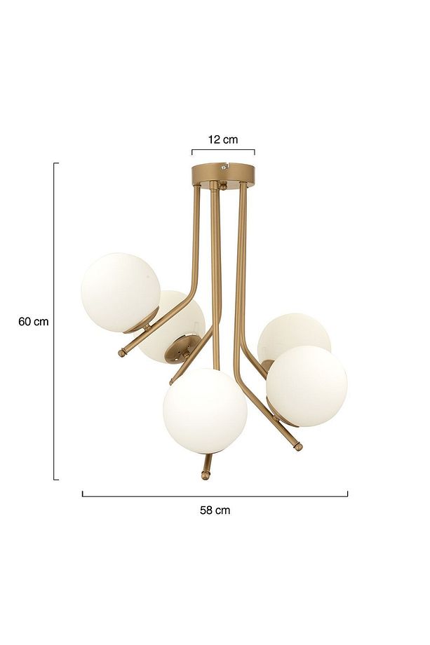 Nida 5Li Komple Eskitme Boyalı Modern Mutfak Yatak Odası Salon Avize - 5