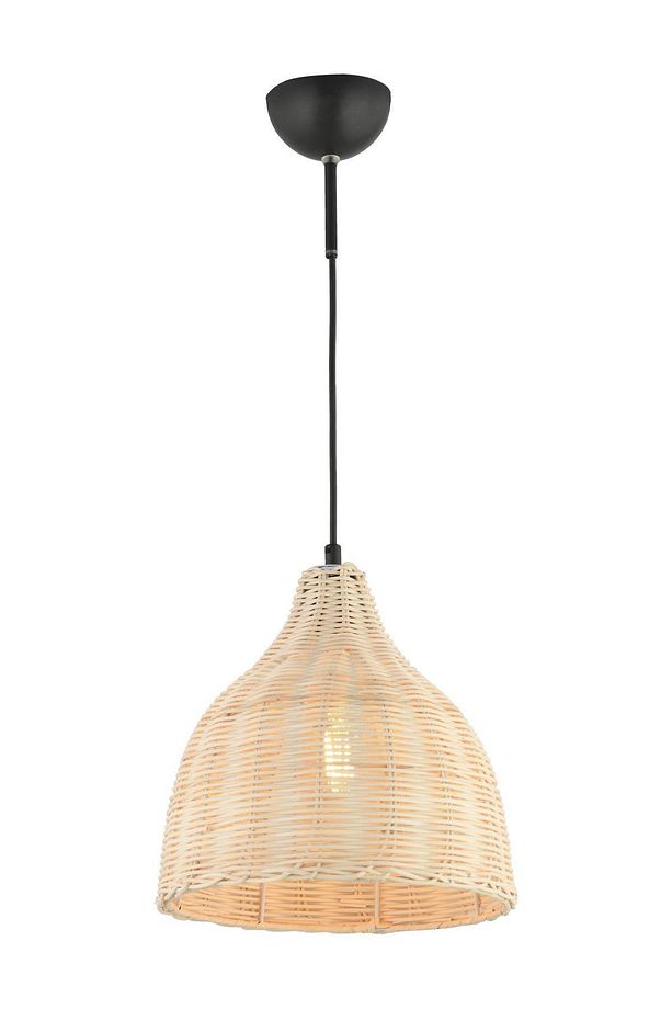 Bannan Tekli Rattan Modern Tasarım Hazeran Avize Oturma Odası Bambu Avize - 2