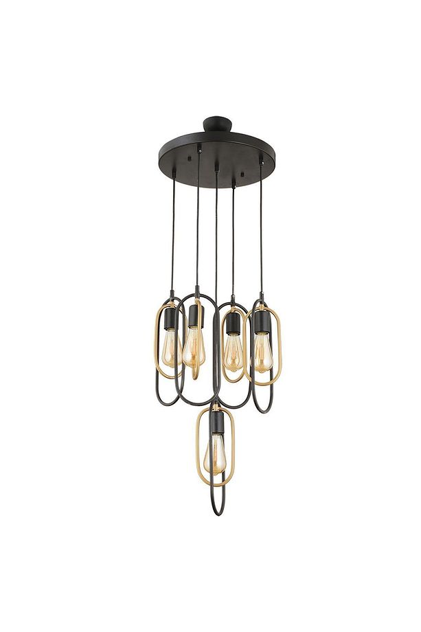 Lotus 5Li Yuvarlak Eskitme Modern Sarkıt Mutfak Yatak odası Salon Sarkıt Avize - 3