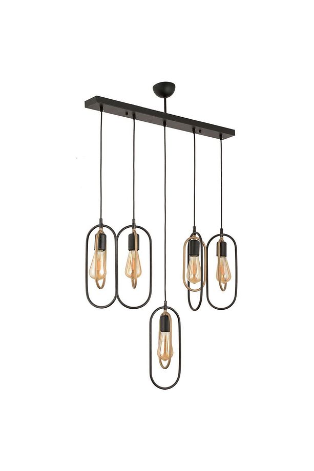 Lotus 5Li Sıralı Eskitme Modern Sarkıt Mutfak Yatak odası Salon Sarkıt Avize - 4