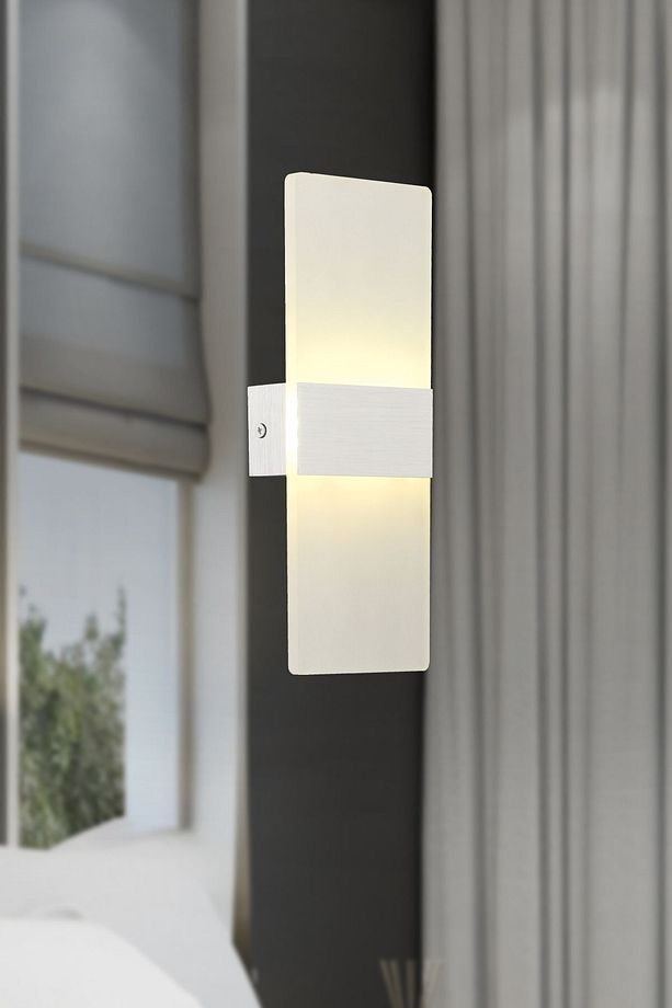 Pearl 3 Renkli 8 Watt Buz Camlı Modern Salon Ledli Aplik - 1