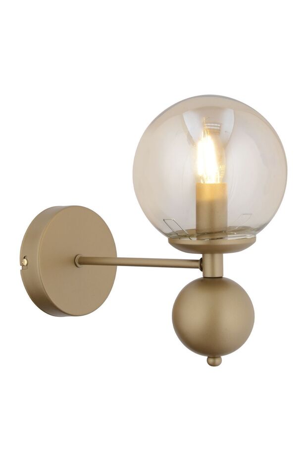 Kuvars Tekli Eskitme Bal Camlı Modern Yatak Başı Salon Aplik - 3