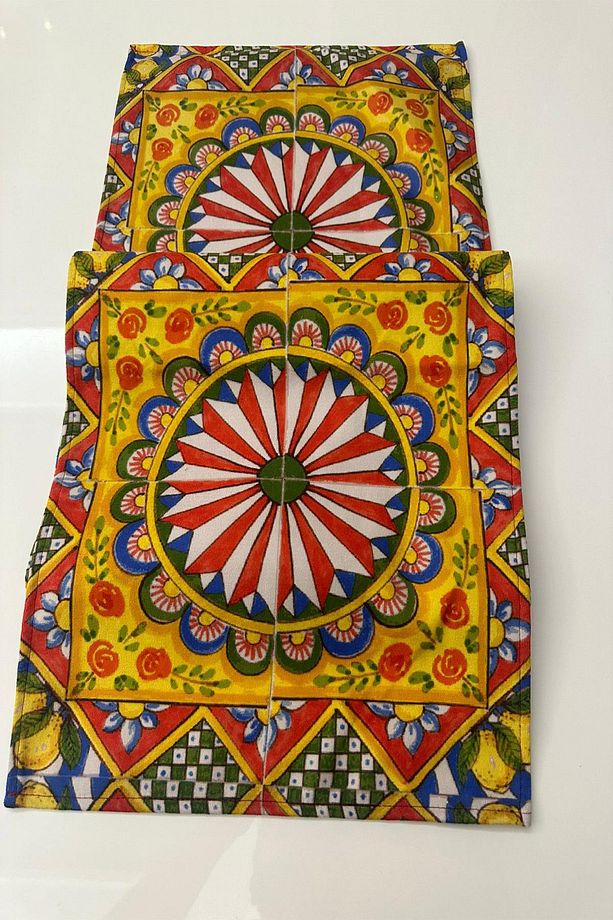 40x140cm Dokuma Leke Tutmaz Baskılı Tay Tüyü Kumaş Masa Örtüsü Dekoratif Runner Yıkanabilir - 3