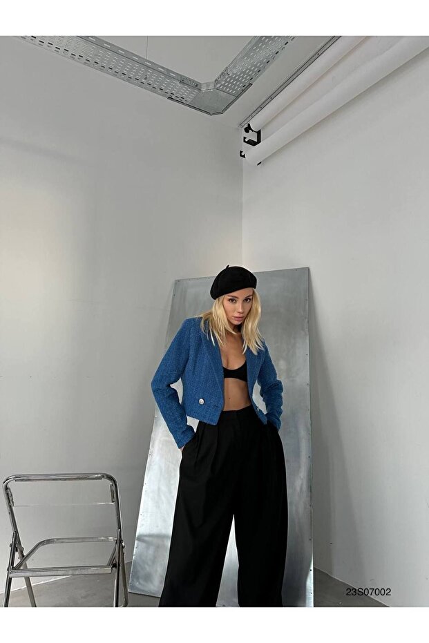 Tüvit Crop Ceket - 3