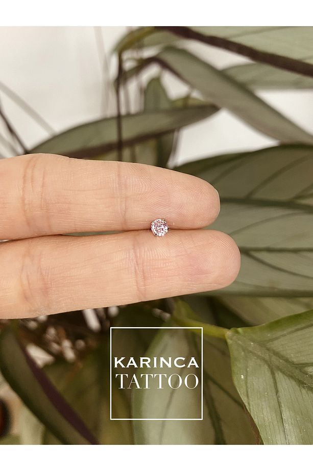 Renkli Taşlı Piercing Kıkırdak Forward Helix Conch Flat Kulak Memesi Burun Labret Tragus Piercing - 4
