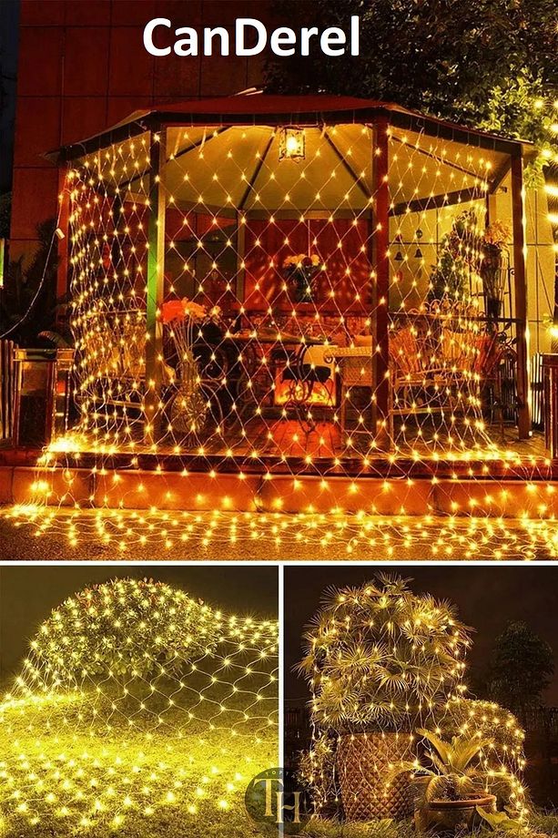 2x2 Metre Animasyonlu Ağ Perde Led Fişli Eklenebilir Modlu File Yılbaşı Süsleme 144 Ledli - 4