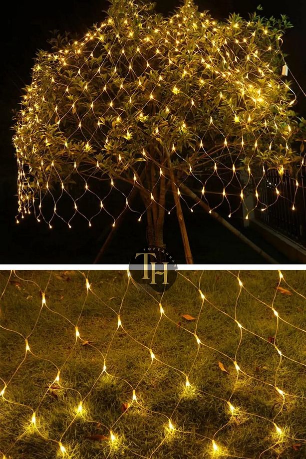 2x2 Metre Animasyonlu Ağ Perde Led Fişli Eklenebilir Modlu File Yılbaşı Süsleme 144 Ledli - 3
