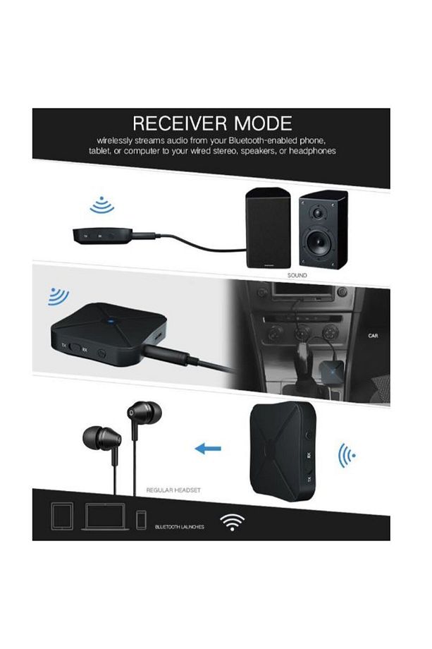BLUETOOTH 2 IN 1 5.0 Alıcı ve Verici Bluetooth Kablosuz Adaptör RECEİVER-TRANSMİTTER - 6
