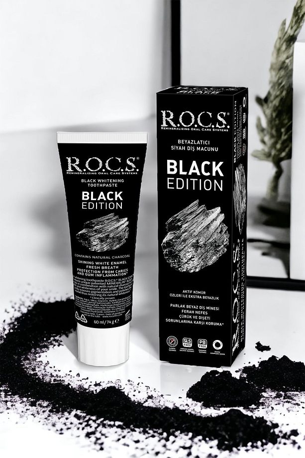 Rocs Black Edition Beyazlatıcı Diş Macunu 60 Ml - 2