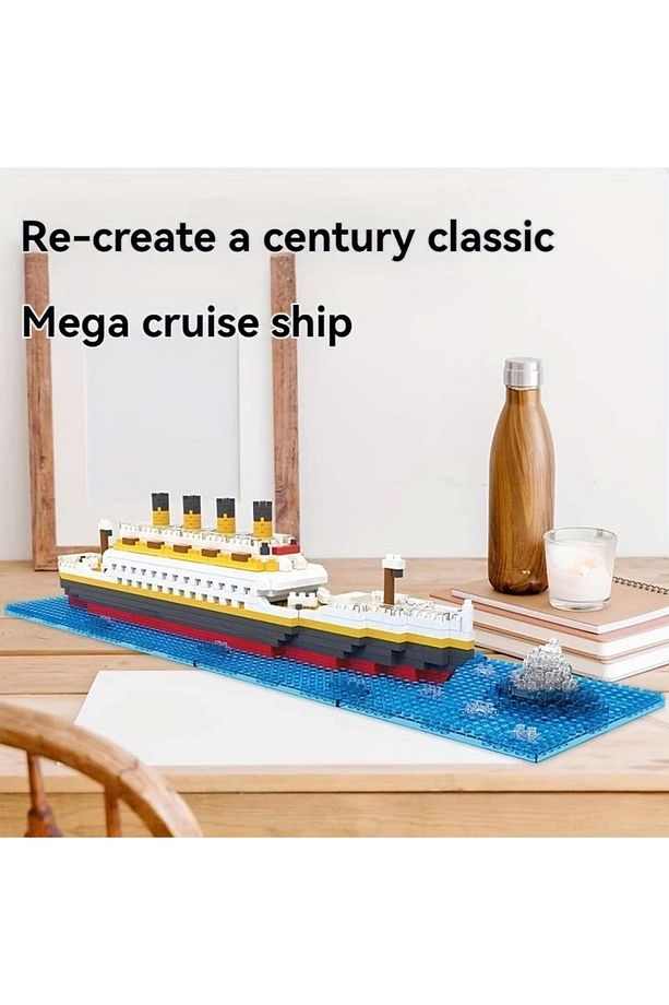 Titanic 3d Micro Parçalar Küçük Boy 418 Parça 12 Yaş Puzzle Tekne Gemi Hediye - 3