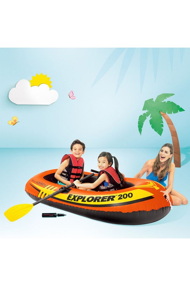 Şişme Bot Seti - - Explorer 200 - 185cm - 2 Kişilik (58331) - 7