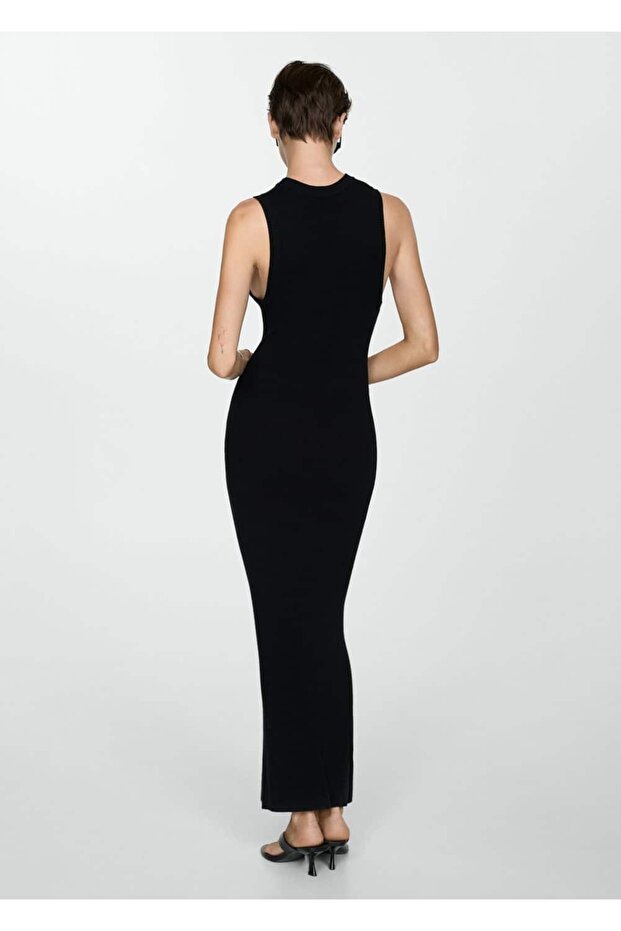 Uzun Triko Elbise - 4
