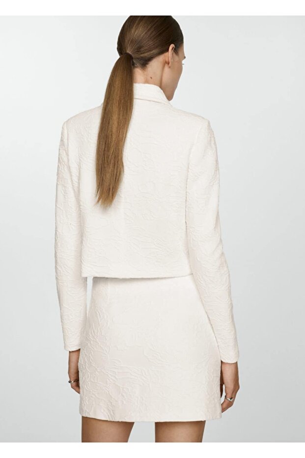 Dokulu pamuklu ceket - 4