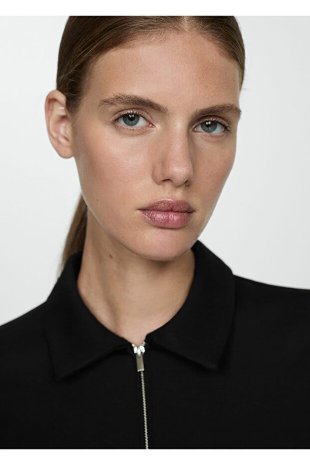 Cepli polo yaka elbise - 6