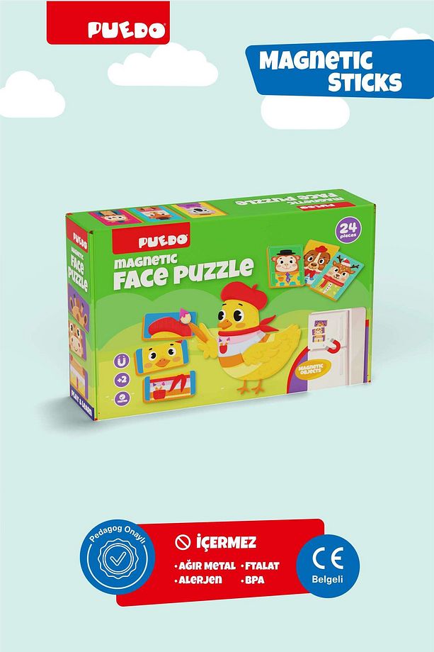 Manyetik Face Puzzle - Sevimli Suratlar - 2