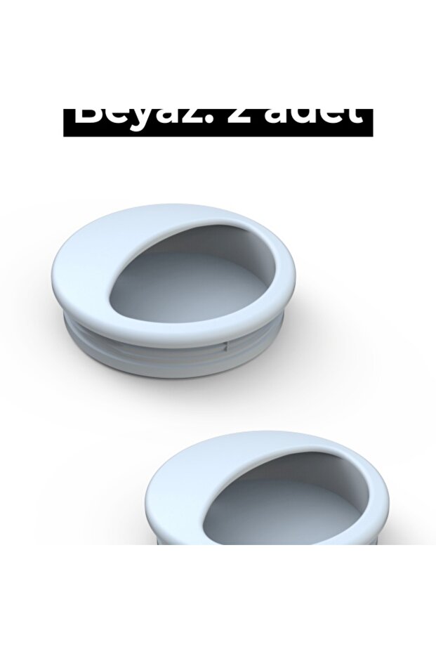 Gömme Kulp Beyaz 2 Adet - 2