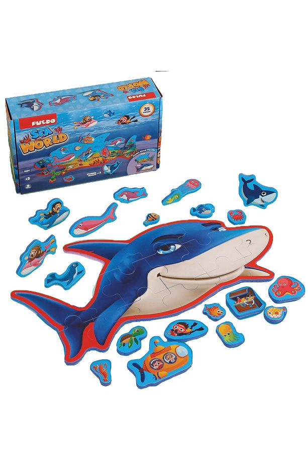 Çift Taraflı Puzzle - Deniz Canlıları - 1