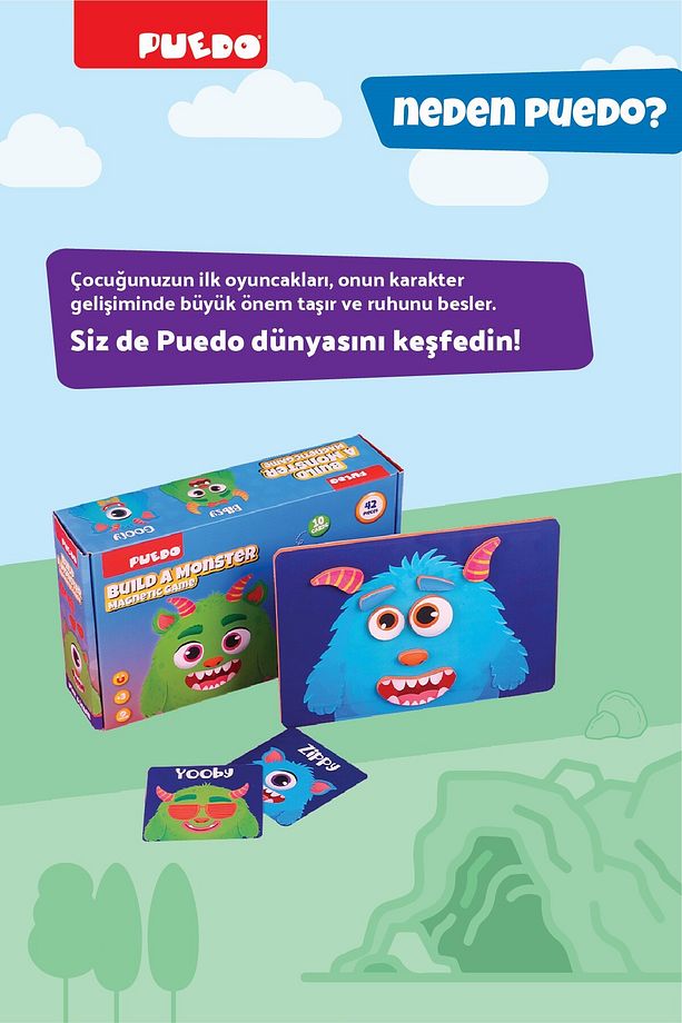 Manyetik Oyun Seti - Build A Monster - 6