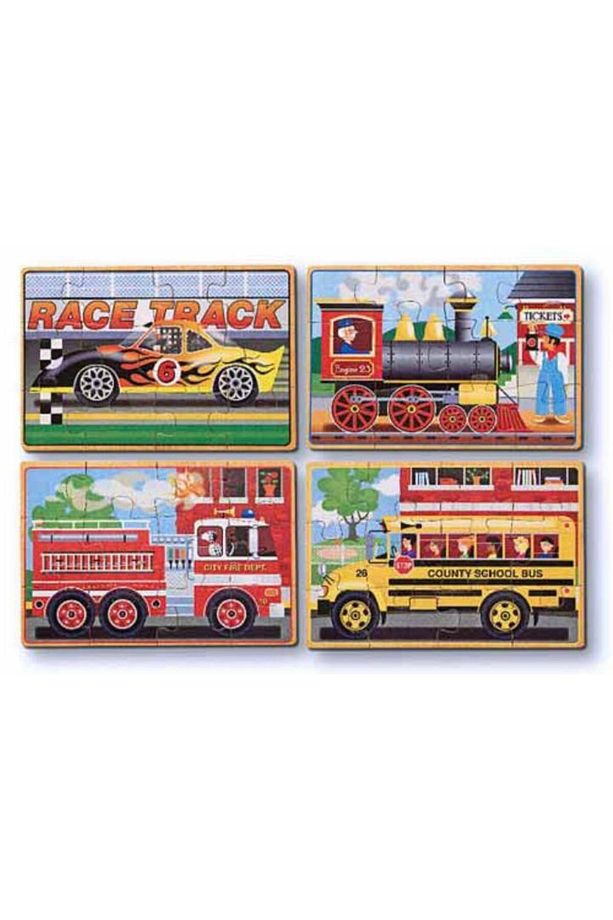 Melissa And Doug Ahşap 12x4 Yapboz Seti - Araçlar - 1