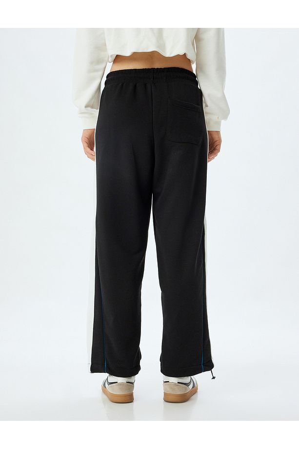 Şardonlu Oversize Geniş Paça Eşofman Altı - 4