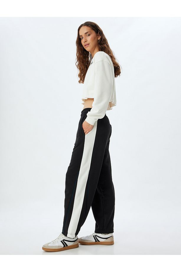 Şardonlu Oversize Geniş Paça Eşofman Altı - 2