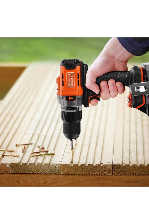 Black & Decker Bcd383d2xk-qw 18v 2ah Powerconnect™ Çift Bataryalı Darbeli Matkap - 7
