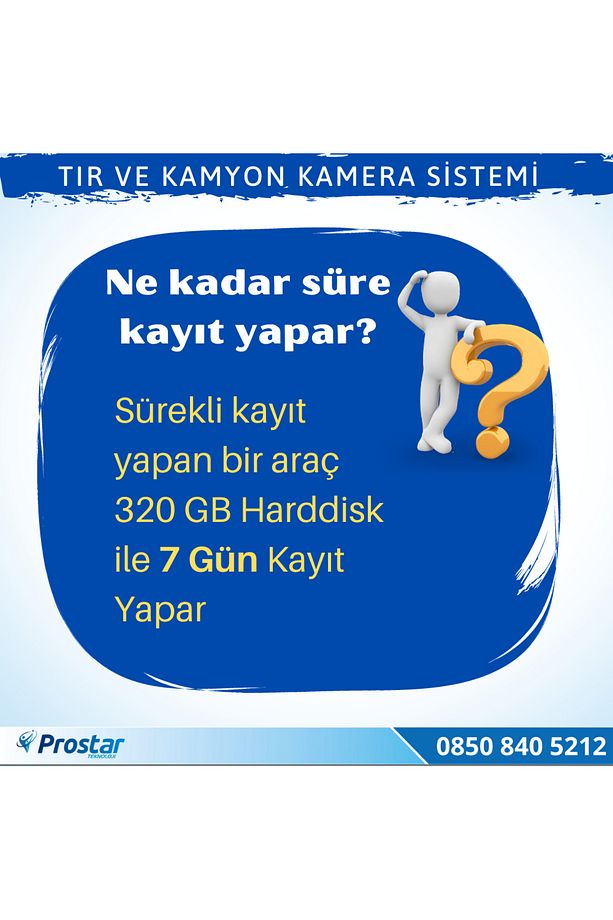 Tır Ve Kamyonlar Için Uzaktan Izlemeli 4 Kameralı 320 Gb Harddisk Kamera Seti - 4