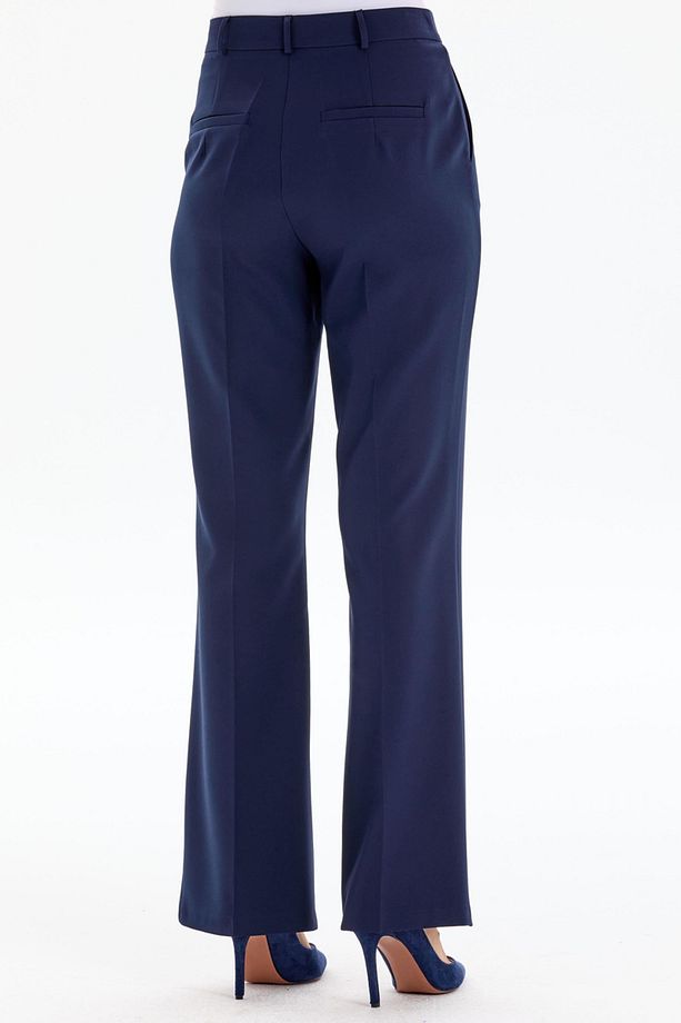İspanyol Paça Basic Pantolon - Lacivert - 3