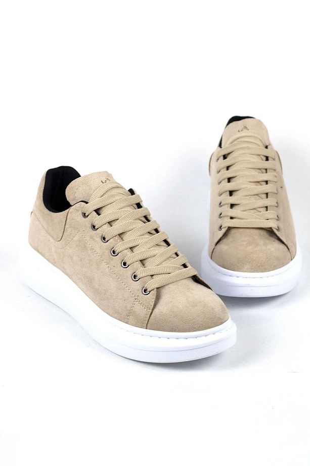 Yüksek Taban Bağcıklı Erkek Sneaker - 1