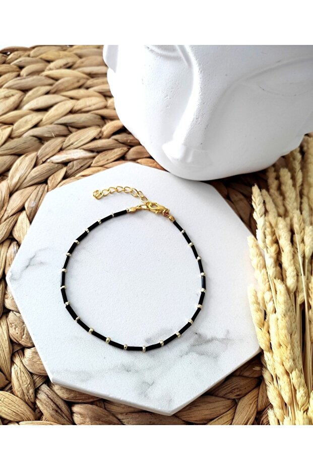 Kadın Siyah Çubuk Halhal - 2