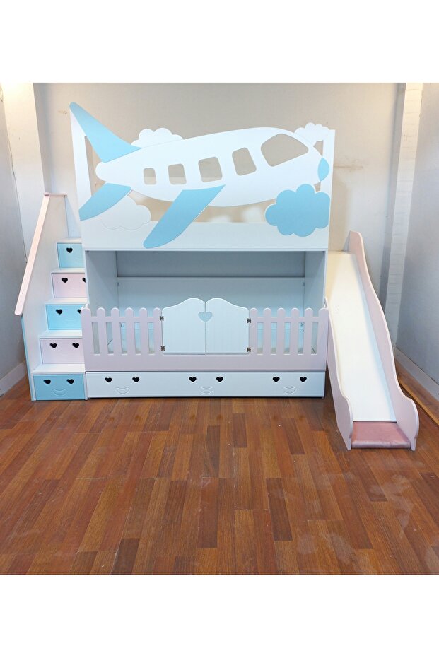 Thy Uçak Model Kaydıraklı Ranza - 4