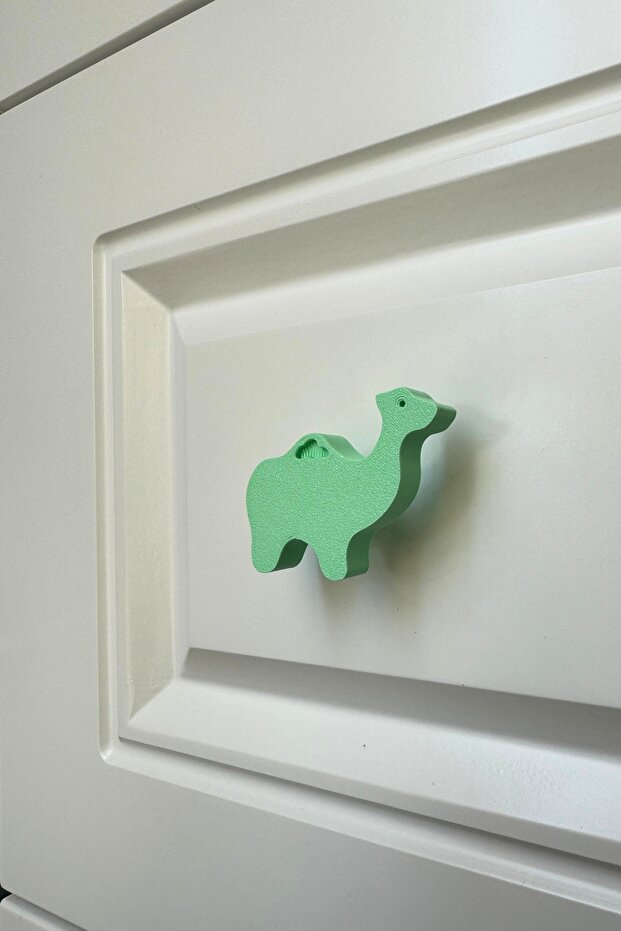 Green Camel Cabinet Handle - Fun Furniture Handle for Children's Room, Kitchen and Bathroom, Handled