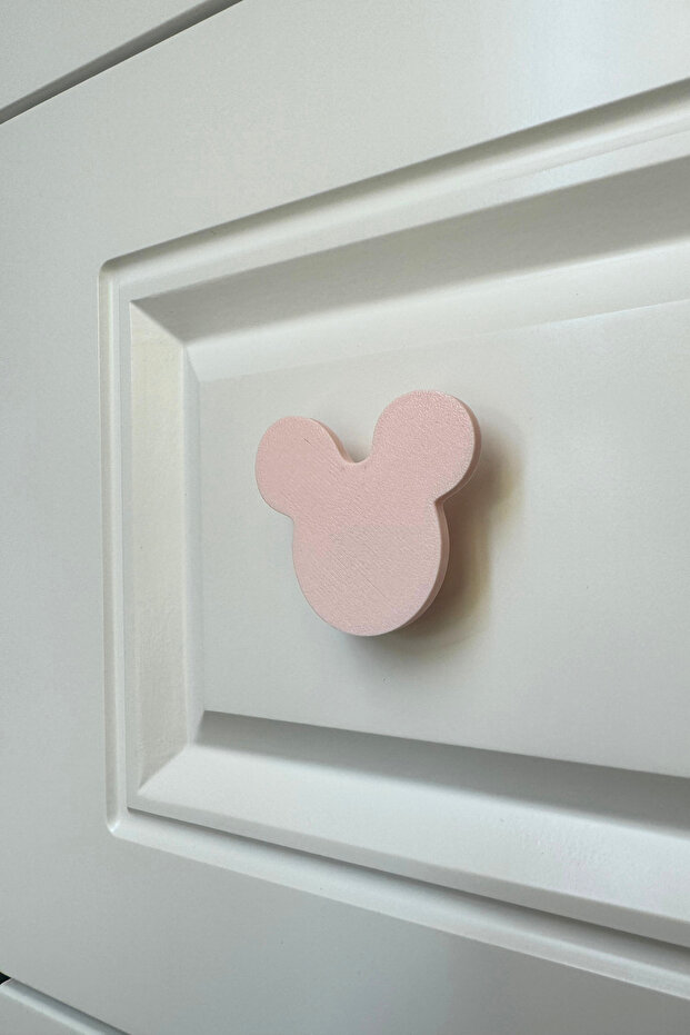 Pink Mouse Cabinet Handle- Modern, Stylish and Durable Furniture Handle for Children's Room, Kitchen and Bathroom, Hd
