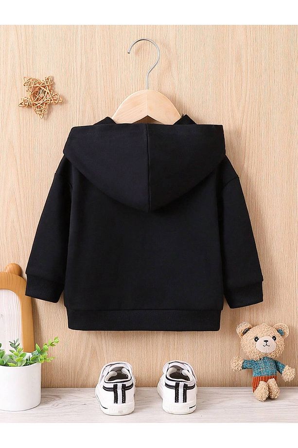 Çocuk Kapüşonlu Sweatshirt Yumuşak ve Şık Kapüşonlu Üst Erkek & Kız Çocuklar İçin Kışlık & Yazlık - 2