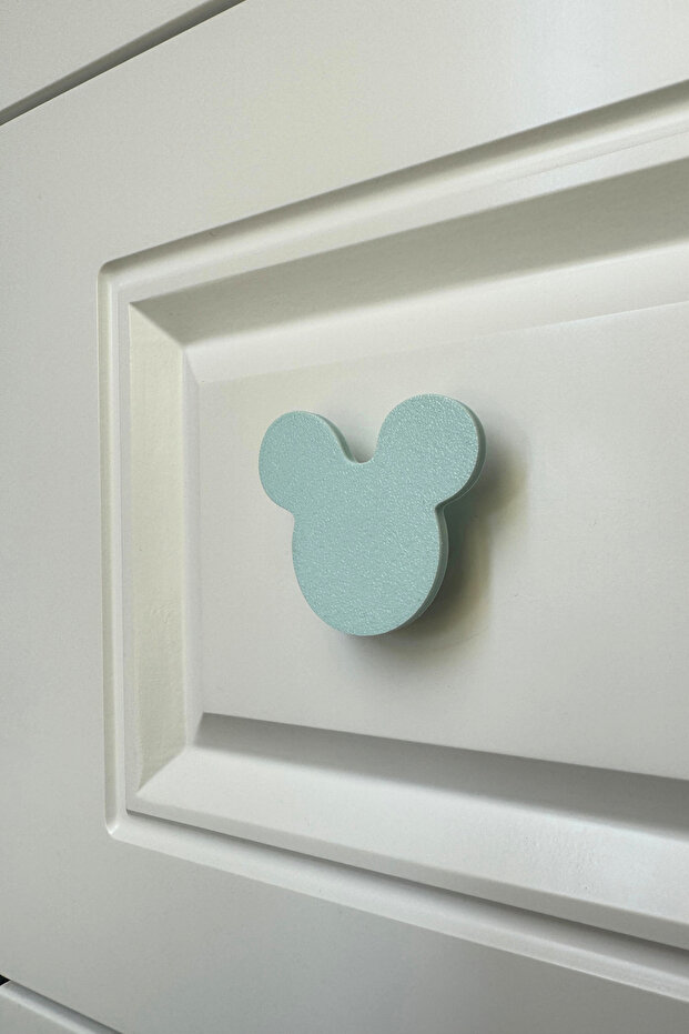 Blue Mouse Cabinet Handle - Modern, Stylish and Durable Furniture Handle for Children's Room, Kitchen and Bathroom, Dh