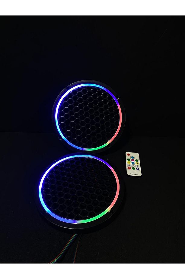 Pixel Kayar Led Midrange Kapağı  1 Takım 20 CM 2 ADET Pixel Kayar Led Kapak + Kumanda Modül - 2