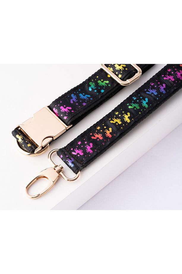 Unicorn Tasma Ve Gezdirme Kayışı Set. Ayarlanabilir Ebatta Köpek Tasması. Eni 2.5 Cm 4 RENK ŞEÇENEĞİ - 5