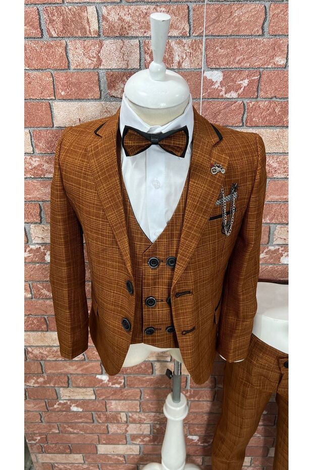 Takım Elbise Yelekli Gömlekli Set 1yaş-10yaş Lüpen - 3