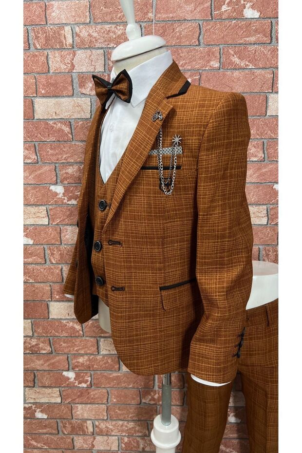 Takım Elbise Yelekli Gömlekli Set 1yaş-10yaş Lüpen - 5